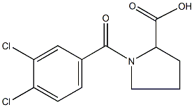 1-(3,4-dichlorobenzoyl)proline Struktur