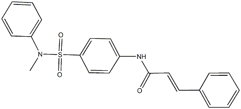 N-{4-[(methylanilino)sulfonyl]phenyl}-3-phenylacrylamide Struktur