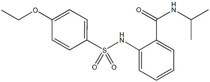 2-{[(4-ethoxyphenyl)sulfonyl]amino}-N-isopropylbenzamide Struktur