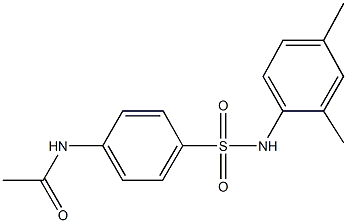 N-{4-[(2,4-dimethylanilino)sulfonyl]phenyl}acetamide Struktur