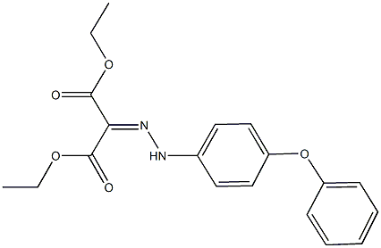 diethyl 2-[(4-phenoxyphenyl)hydrazono]malonate Struktur