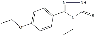 5-(4-ethoxyphenyl)-4-ethyl-2,4-dihydro-3H-1,2,4-triazole-3-thione Struktur