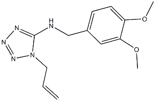 N-(1-allyl-1H-tetraazol-5-yl)-N-(3,4-dimethoxybenzyl)amine Struktur