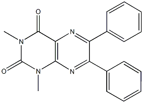 1,3-dimethyl-6,7-diphenyl-2,4(1H,3H)-pteridinedione Struktur