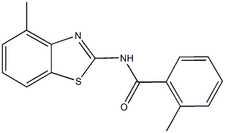 2-methyl-N-(4-methyl-1,3-benzothiazol-2-yl)benzamide Struktur