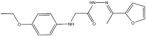 2-(4-ethoxyanilino)-N'-[1-(2-furyl)ethylidene]acetohydrazide Struktur