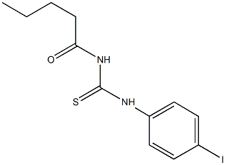 N-(4-iodophenyl)-N'-pentanoylthiourea Struktur