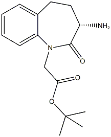 tert-butyl (3-amino-2-oxo-2,3,4,5-tetrahydro-1H-1-benzazepin-1-yl)acetate Struktur