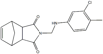 4-[(3-chloro-4-methylanilino)methyl]-4-azatricyclo[5.2.1.0~2,6~]dec-8-ene-3,5-dione Struktur