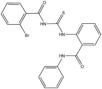 2-({[(2-bromobenzoyl)amino]carbothioyl}amino)-N-phenylbenzamide Struktur