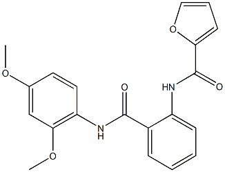 N-{2-[(2,4-dimethoxyanilino)carbonyl]phenyl}-2-furamide Struktur