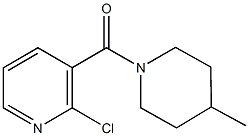 1-[(2-chloro-3-pyridinyl)carbonyl]-4-methylpiperidine Struktur