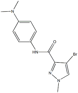 4-bromo-N-[4-(dimethylamino)phenyl]-1-methyl-1H-pyrazole-3-carboxamide Struktur