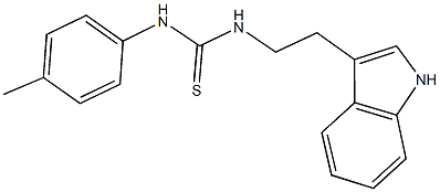 N-[2-(1H-indol-3-yl)ethyl]-N'-(4-methylphenyl)thiourea Struktur