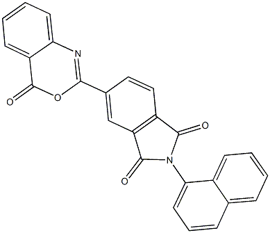 2-(1-naphthyl)-5-(4-oxo-4H-3,1-benzoxazin-2-yl)-1H-isoindole-1,3(2H)-dione Struktur