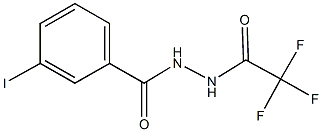 2,2,2-trifluoro-N'-(3-iodobenzoyl)acetohydrazide Struktur