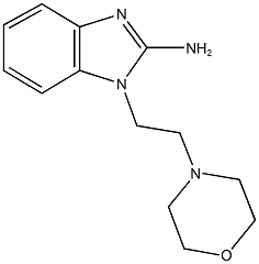 1-[2-(4-morpholinyl)ethyl]-1H-benzimidazol-2-amine Struktur