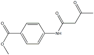 methyl 4-(acetoacetylamino)benzoate Struktur