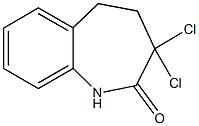 3,3-dichloro-1,3,4,5-tetrahydro-2H-1-benzazepin-2-one Struktur