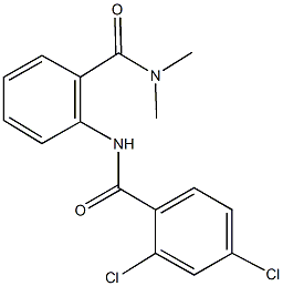 2,4-dichloro-N-{2-[(dimethylamino)carbonyl]phenyl}benzamide Struktur