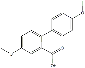 4,4'-dimethoxy[1,1'-biphenyl]-2-carboxylic acid Struktur