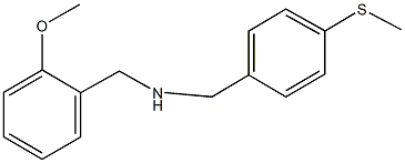 (2-methoxyphenyl)-N-[4-(methylsulfanyl)benzyl]methanamine Struktur