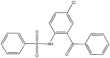 N-(2-benzoyl-4-chlorophenyl)benzenesulfonamide Struktur