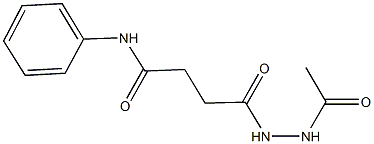 4-(2-acetylhydrazino)-4-oxo-N-phenylbutanamide Struktur