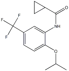 N-[2-isopropoxy-5-(trifluoromethyl)phenyl]cyclopropanecarboxamide Struktur