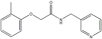 2-(2-methylphenoxy)-N-(3-pyridinylmethyl)acetamide Struktur