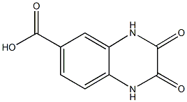 2,3-dihydroxy-6-quinoxalinecarboxylic acid Struktur