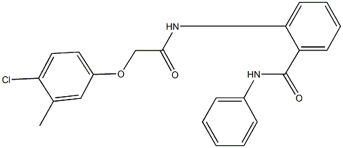 2-{[(4-chloro-3-methylphenoxy)acetyl]amino}-N-phenylbenzamide Struktur