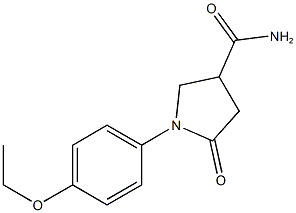 1-(4-ethoxyphenyl)-5-oxo-3-pyrrolidinecarboxamide Struktur