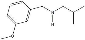 N-isobutyl-N-(3-methoxybenzyl)amine Struktur