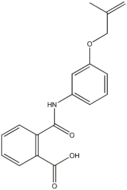 2-({3-[(2-methyl-2-propenyl)oxy]anilino}carbonyl)benzoic acid Struktur