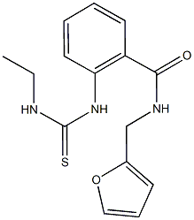 2-{[(ethylamino)carbothioyl]amino}-N-(2-furylmethyl)benzamide Struktur