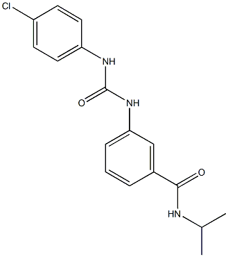 3-{[(4-chloroanilino)carbonyl]amino}-N-isopropylbenzamide Struktur