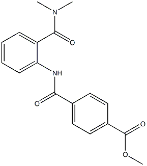 methyl 4-({2-[(dimethylamino)carbonyl]anilino}carbonyl)benzoate Struktur