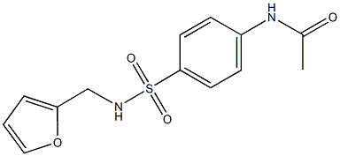 N-(4-{[(2-furylmethyl)amino]sulfonyl}phenyl)acetamide Struktur