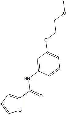 N-[3-(2-methoxyethoxy)phenyl]-2-furamide Struktur