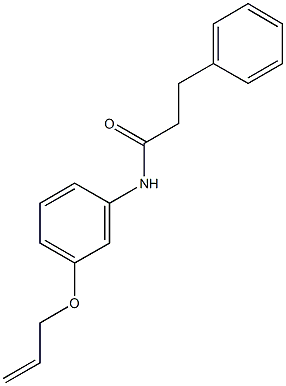 N-[3-(allyloxy)phenyl]-3-phenylpropanamide Struktur