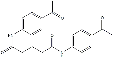 N~1~,N~5~-bis(4-acetylphenyl)pentanediamide Struktur