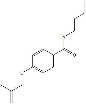 N-butyl-4-[(2-methyl-2-propenyl)oxy]benzamide Struktur