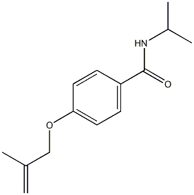 N-isopropyl-4-[(2-methyl-2-propenyl)oxy]benzamide Struktur