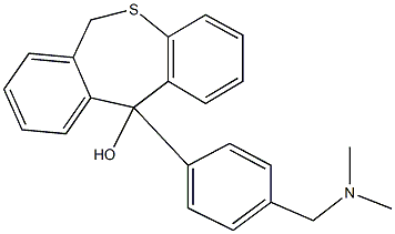 11-[4-(Dimethylaminomethyl)phenyl]-6,11-dihydrodibenzo[b,e]thiepin-11-ol Struktur