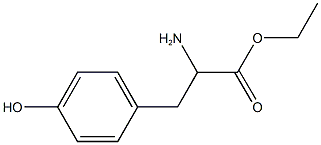 ethyl 2-amino-3-(4-hydroxyphenyl)propanoate Struktur