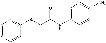 N-(4-amino-2-methylphenyl)-2-(phenylsulfanyl)acetamide Struktur