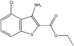 ethyl 3-amino-4-chloro-1-benzothiophene-2-carboxylate Struktur