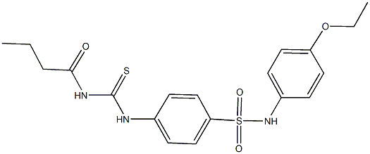 4-{[(butyrylamino)carbothioyl]amino}-N-(4-ethoxyphenyl)benzenesulfonamide Struktur