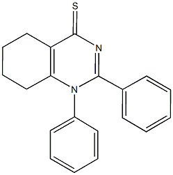 1,2-diphenyl-5,6,7,8-tetrahydro-4(1H)-quinazolinethione Struktur